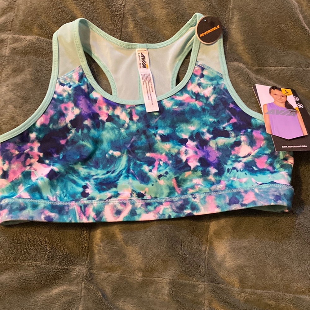 Girls Avia Reversible Bra L 10/12 Plus